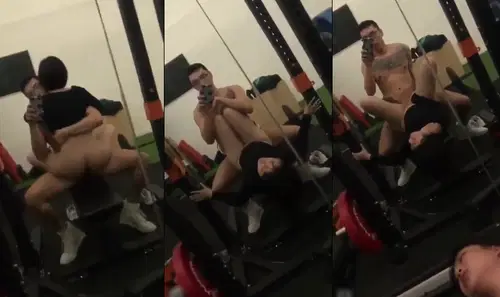 Anh PT may mắn và em gái gymer chịch nhau ngay phòng tập gym
