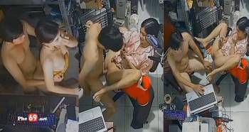 Hack cam vợ chồng tranh thủ ân ái ngay tại bàn làm việc của chồng