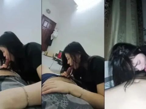 Chưa kịp thay đồ em đã kéo quần bú mút